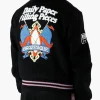 Daily Paper X Filling Pieces Varsity Jacket Black