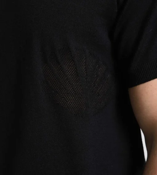 New Amsterdam Surf Association Zip Polo Knit Black