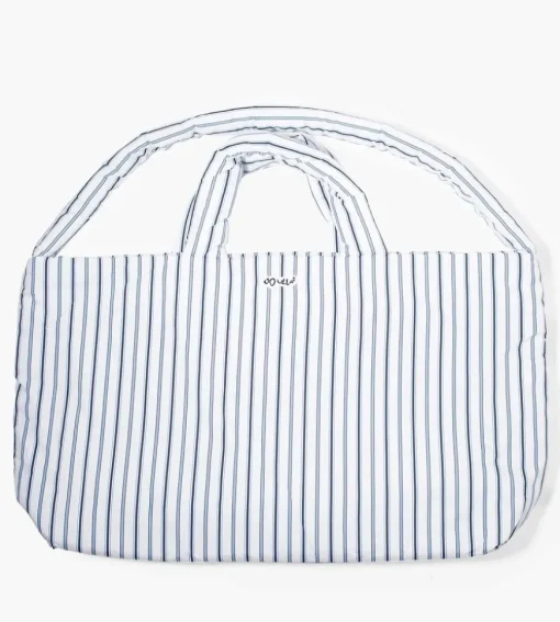 Soulland Denver Bag White Blue Stripes